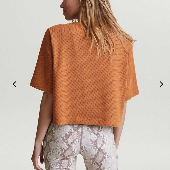 Varley Bexley boxy crop T-Shirt pumpkin XS - Picture 3 of 8